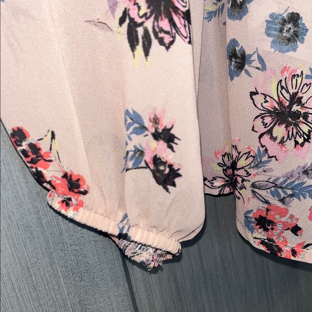 Knox Rose SZ X-SMALL Bohemian Flowy Floral Blouse #boho #fairy #whimsical - Picture 8 of 8